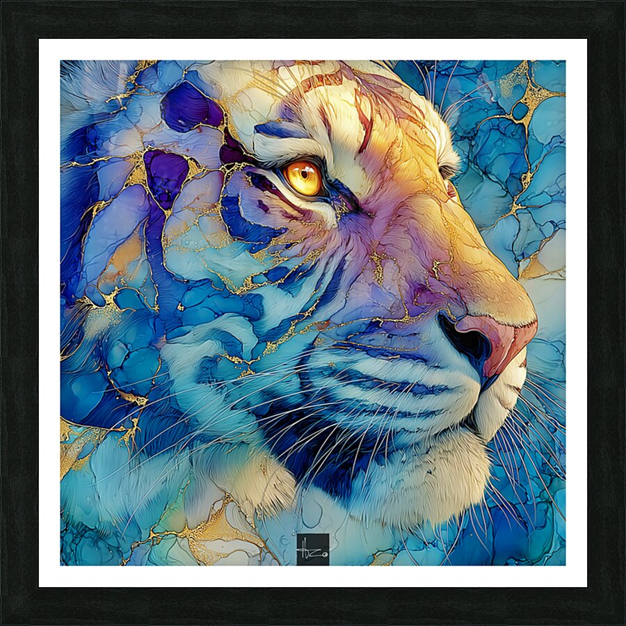 Tiger Three Picture Frame print