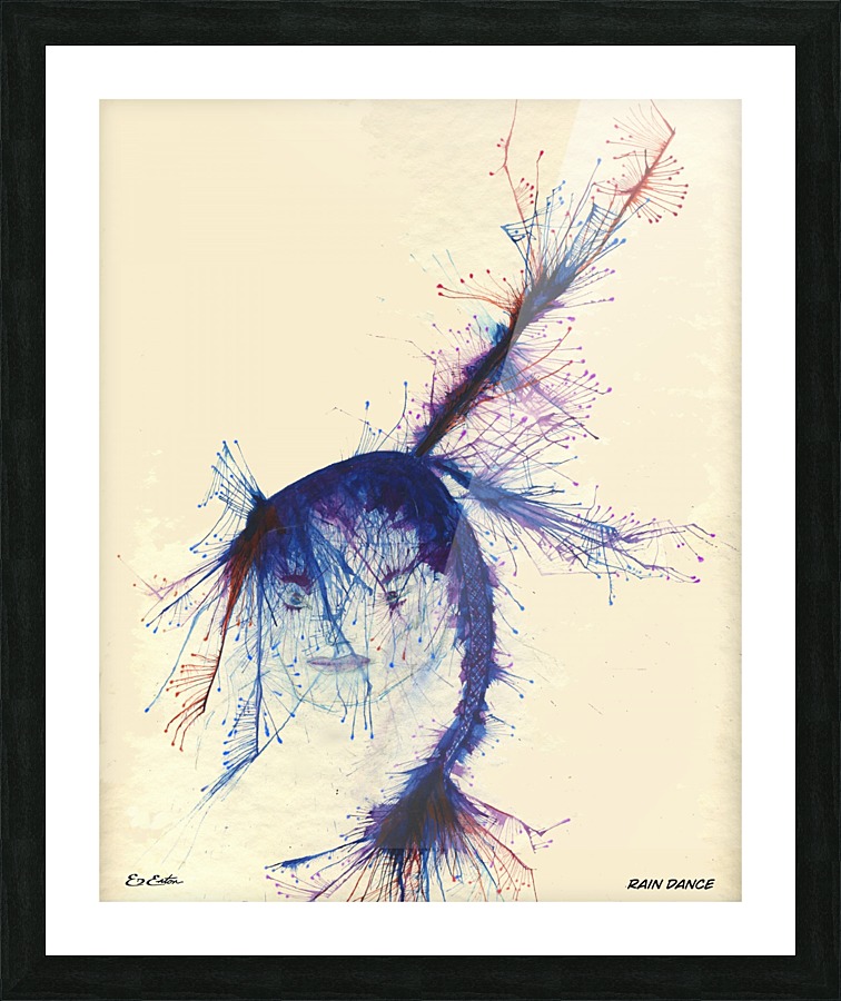 Frailed Feathers  Framed Print Print