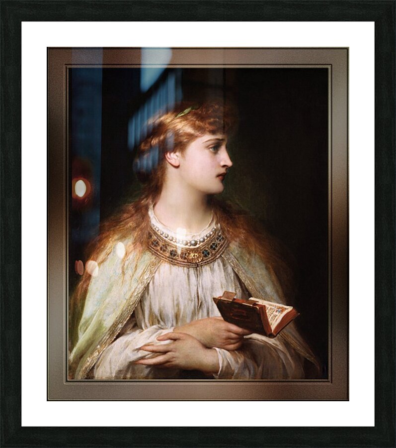 Ofelia by Thomas-Francis Dicksee Old Masters Fine Art Reproduction Picture Frame print