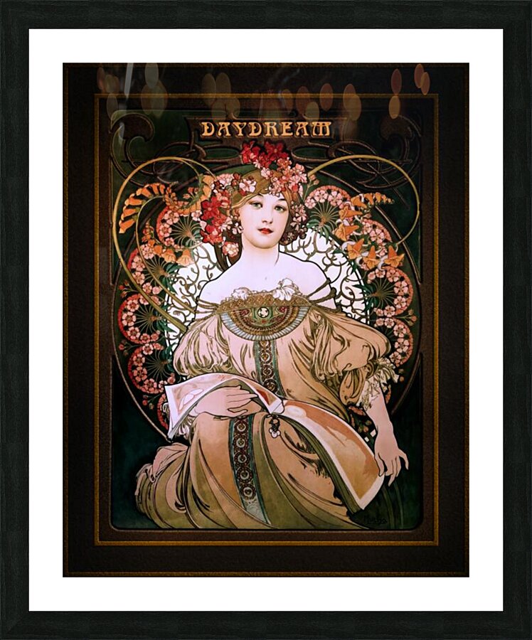 muchaです Daydream c1896 by Alphonse Mucha Remastered Vintage Retro