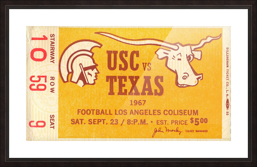 1967 USC vs. Texas  Picture Frame print