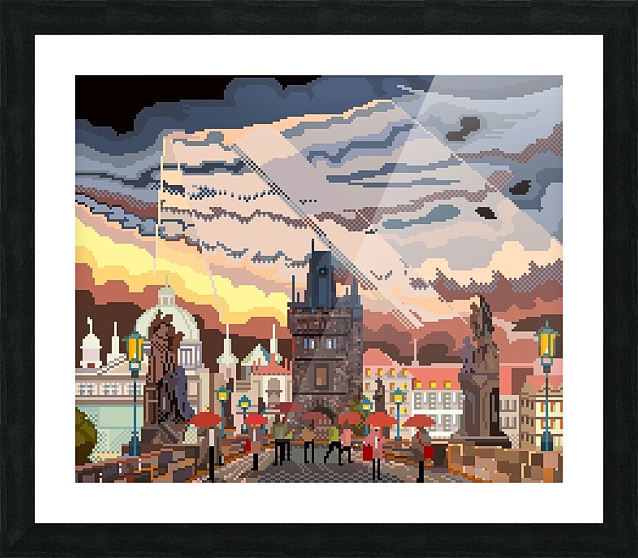 Charles Bridge Prague Picture Frame print