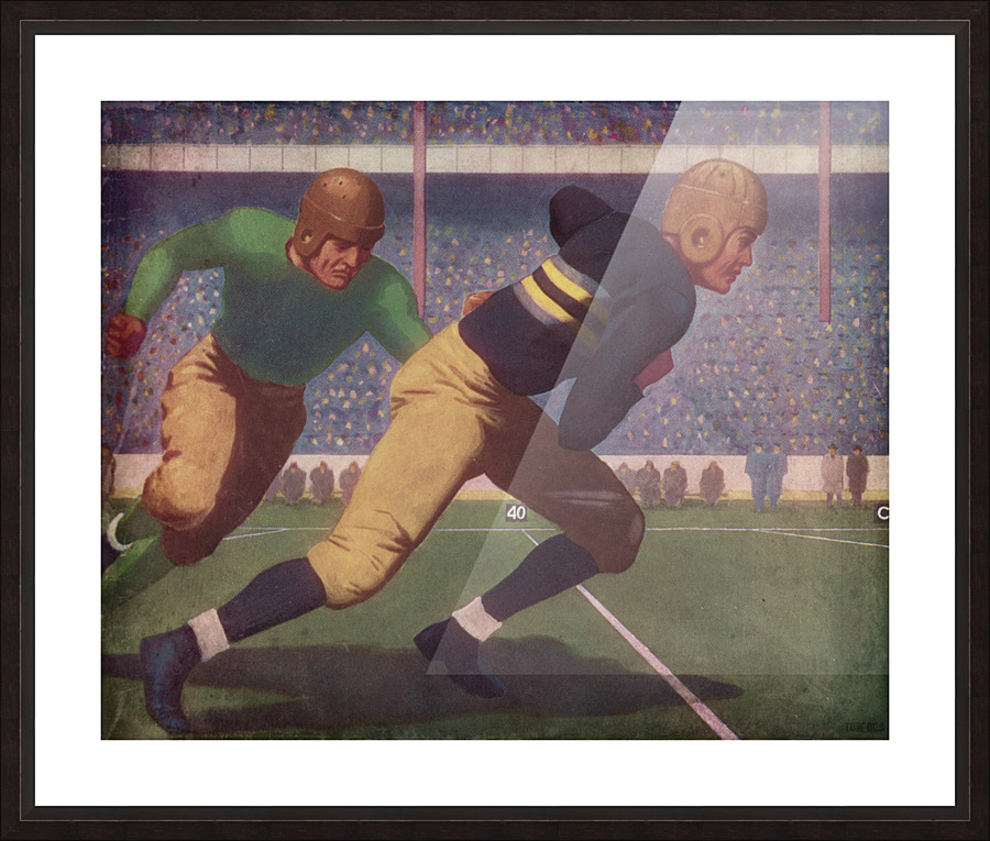Best Vintage Football Art Prints_Sports Art Metal Prints Picture Frame print