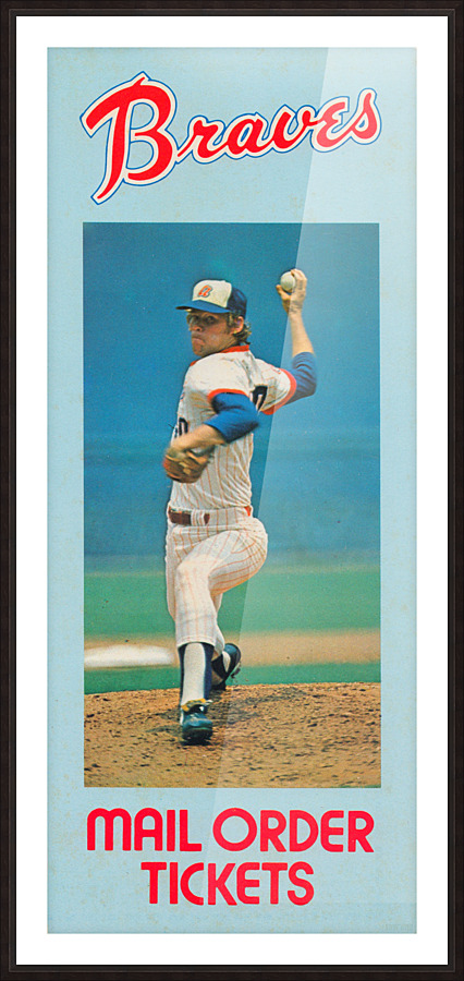 1977 Atlanta Braves Season Ticket Order Form Reproduction Baseball Art Picture Frame print
