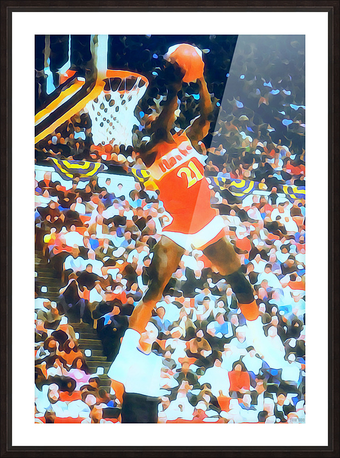 Dominique Wilkins Dunk Art Picture Frame print