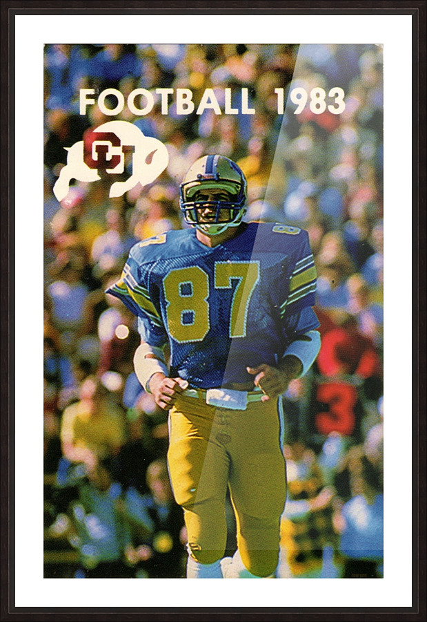 1983 College Football Art_Colorado Buffaloes Football Art Poster Picture Frame print