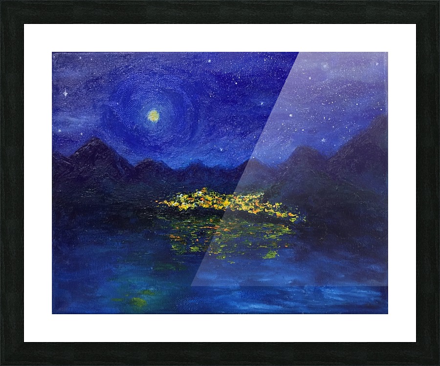 City at Night  Framed Print Print