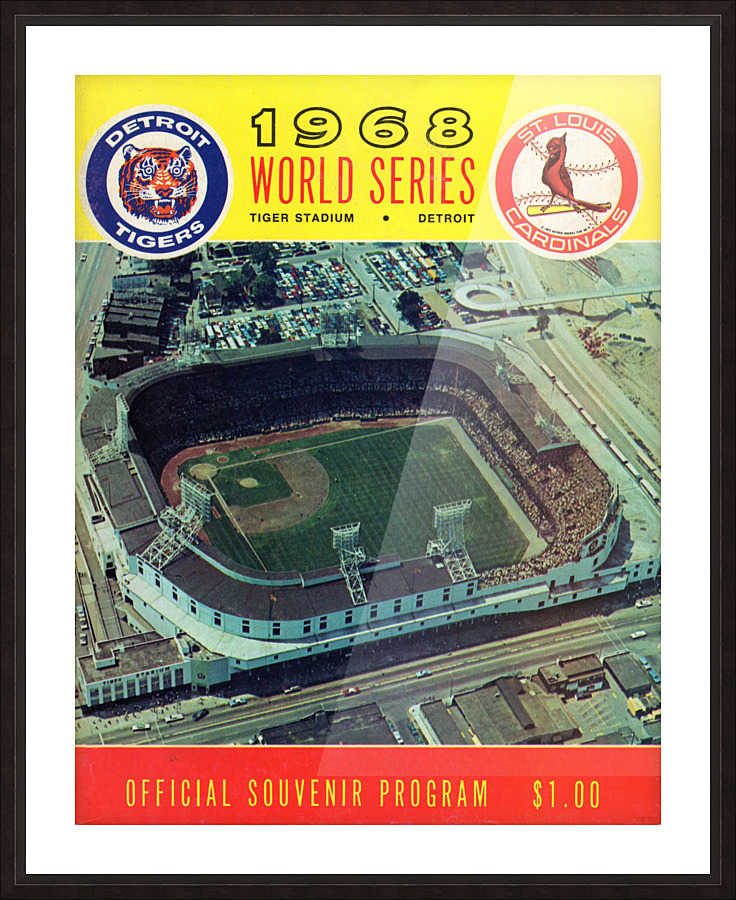 1968 World Series Program Picture Frame print
