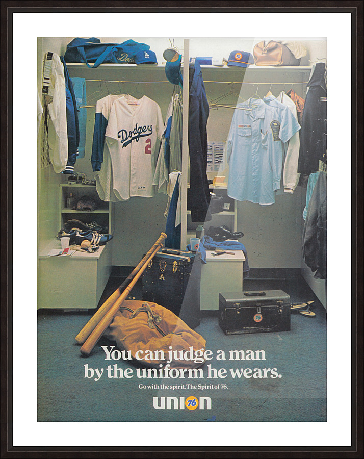 1978 Union 76 Gasoline Ad_Vintage Gas Station Ads__Retro Sports Ad_Row One Vintage Sports Ads LA Picture Frame print