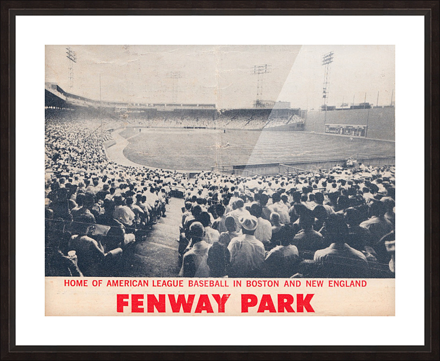 Historic Fenway Park Baseball Stadium_ Home of American League Baseball Picture Frame print