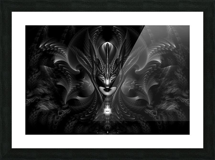 Taidushan Sai Emerald Empress GS Fractal Art Portrait Picture Frame print