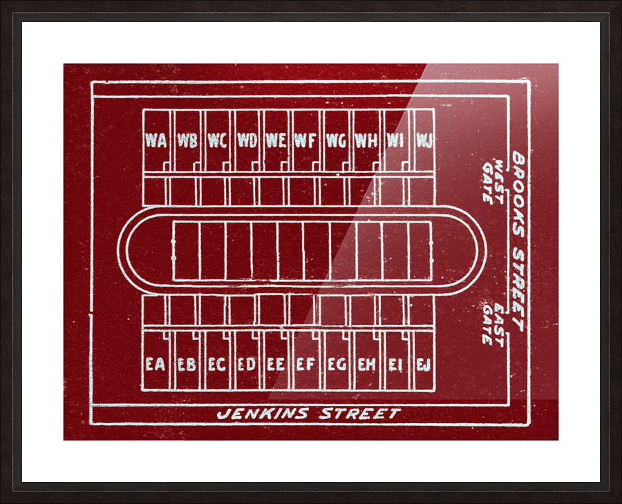1930 Owen Field Map Picture Frame print