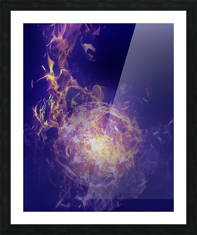 Flame Picture Frame print