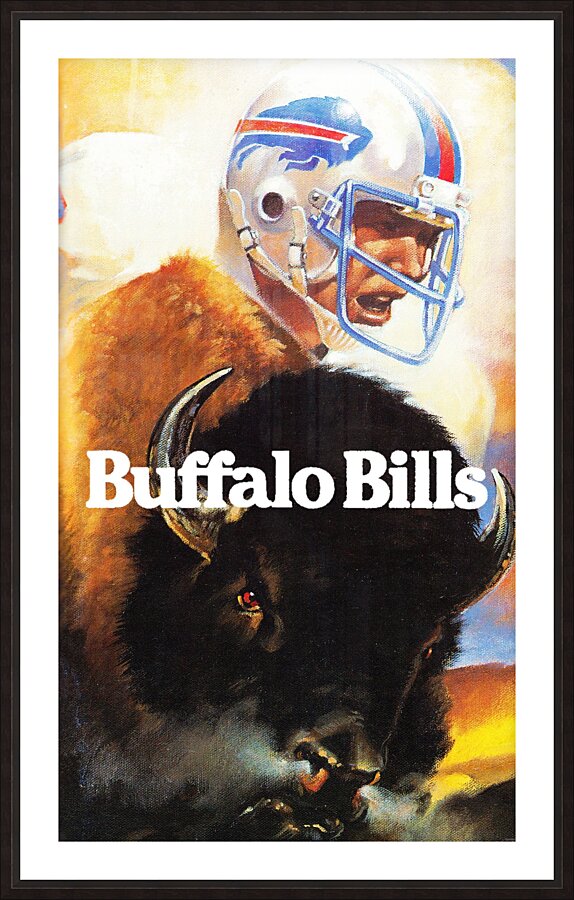 Buffalo Bills Art Remix One Picture Frame print