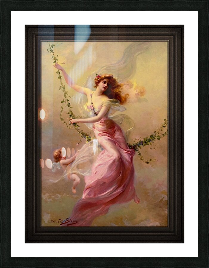 The Swing by Edouard Bisson Old Masters Fine Art Reproduction Picture Frame print