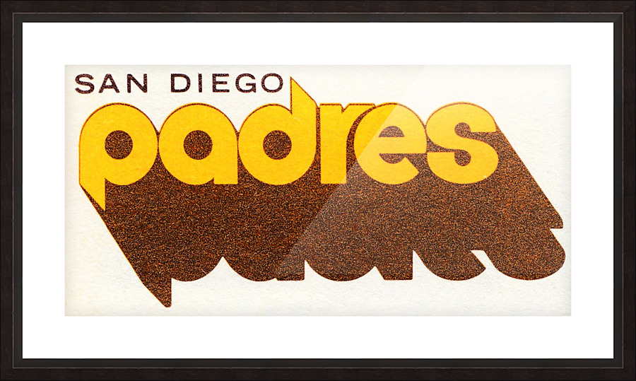 Retro 1980 San Diego Padres Art  Picture Frame print