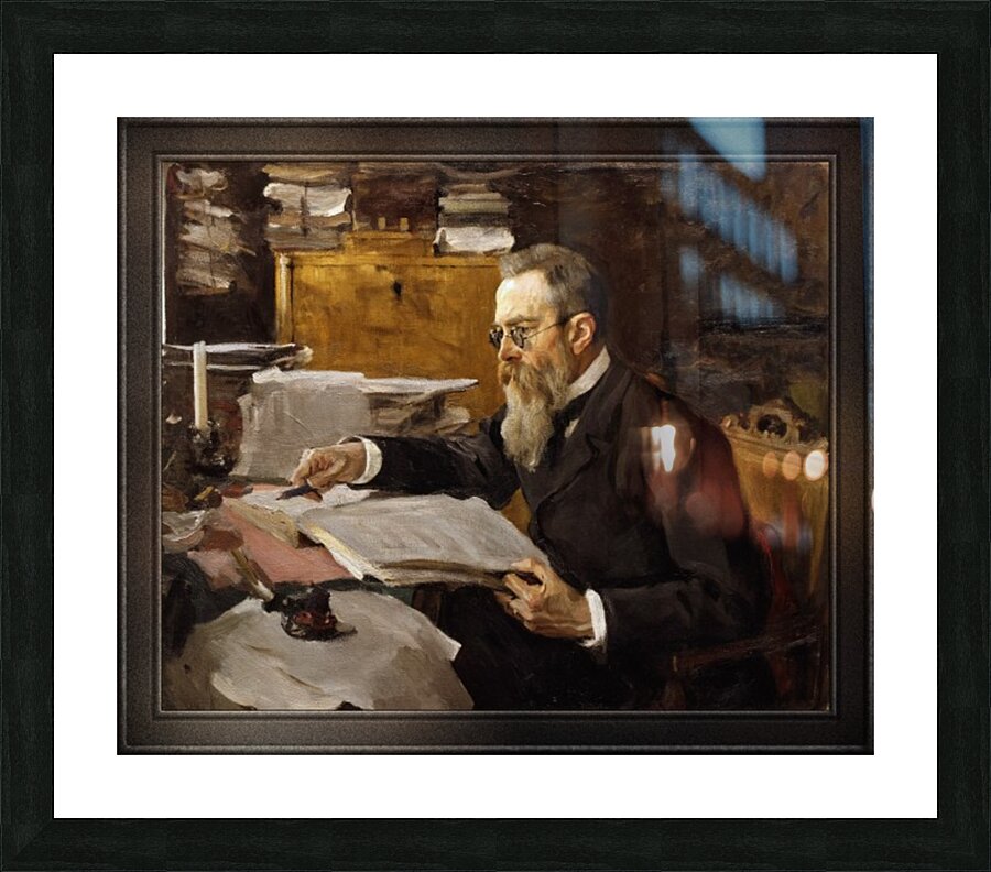 Portrait of Nikolai Rimsky-Korsakov by Valentin Serov Picture Frame print
