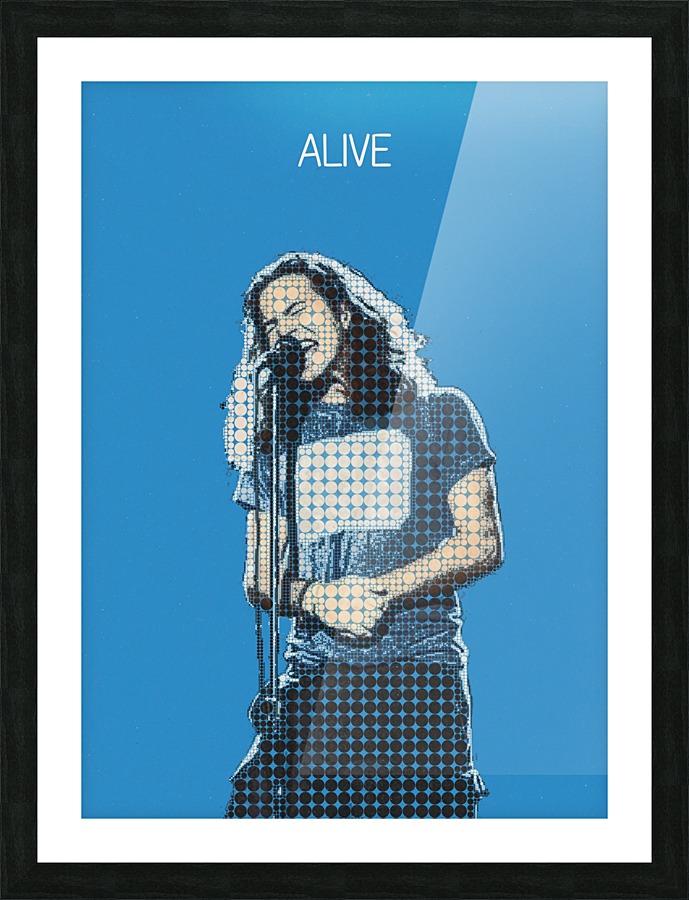 Alive   eddie vedder   Pearl Jam Picture Frame Printing