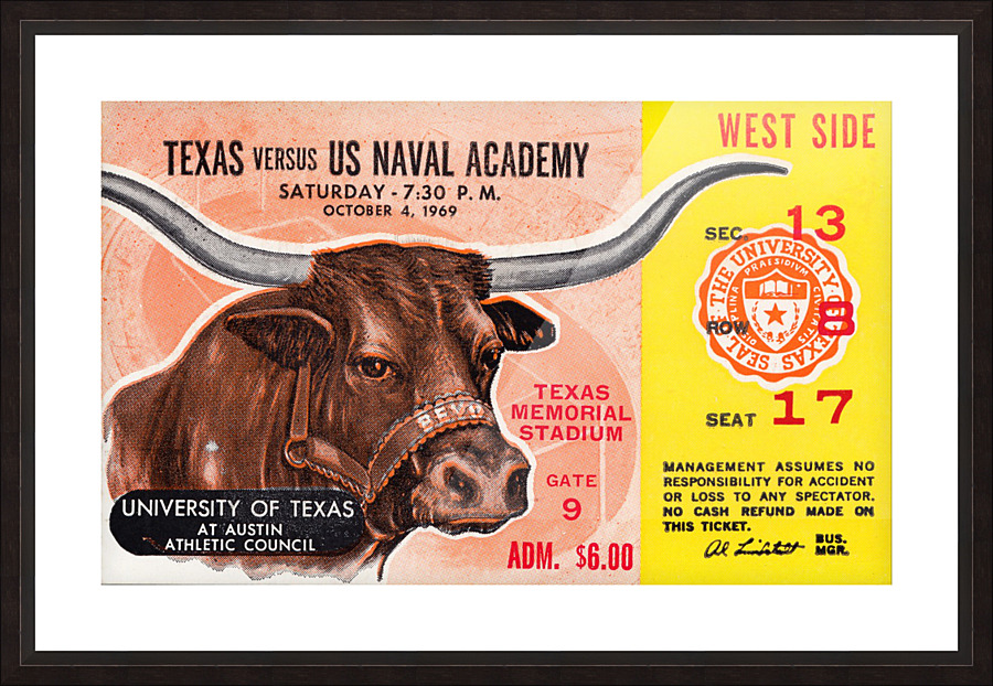 texas longhorns football gift ideas Picture Frame print