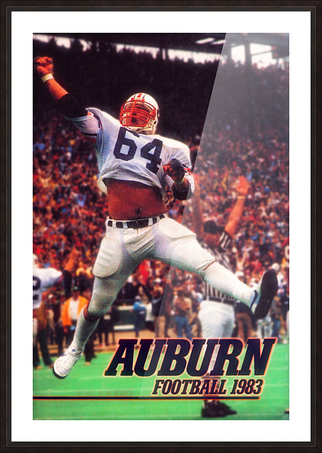 1983 Auburn Tigers Football Poster Picture Frame print