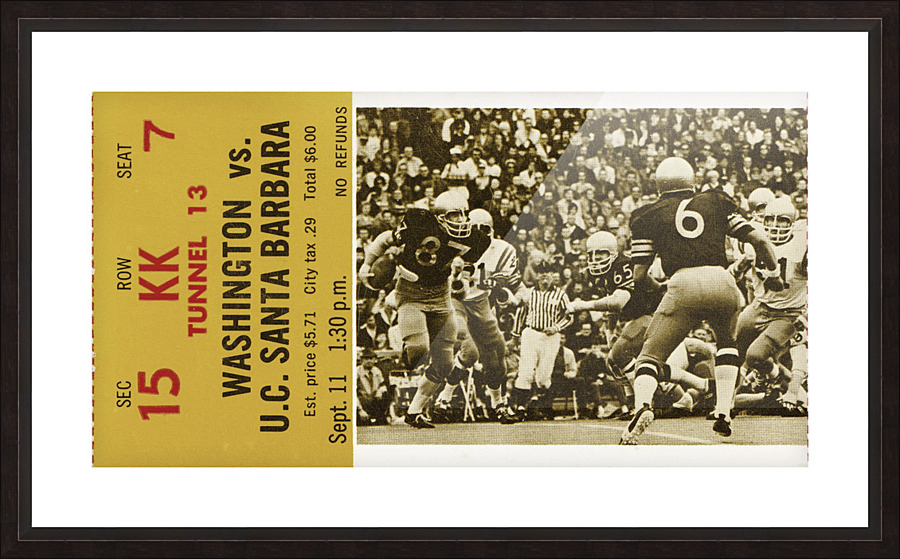 1971 Washington Huskies Picture Frame print