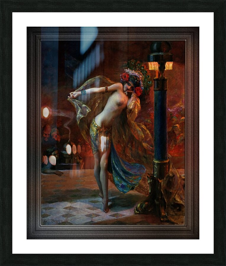 Dance of the Seven Veils by Gaston Bussiere Classical Art Old Masters Reproduction Picture Frame print