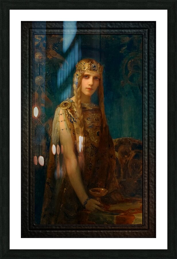 La Princesse Celte by Gaston Bussiere Old Masters Reproduction Picture Frame print
