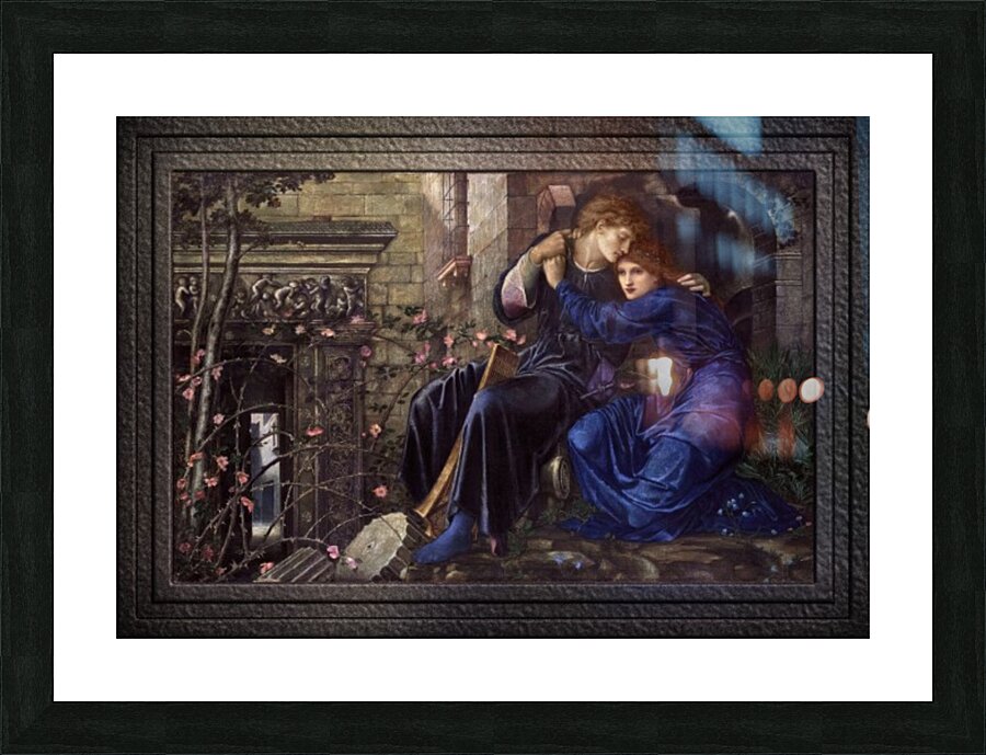 Love Among the Ruins by Edward Burne-Jones Old Masters Reproduction Picture Frame print