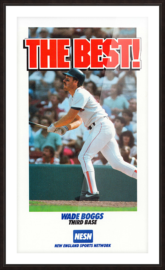 1988 wade boggs poster new england sports network Picture Frame print