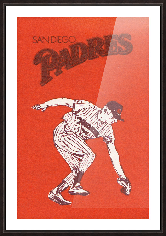 1988 san diego padres retro Picture Frame print