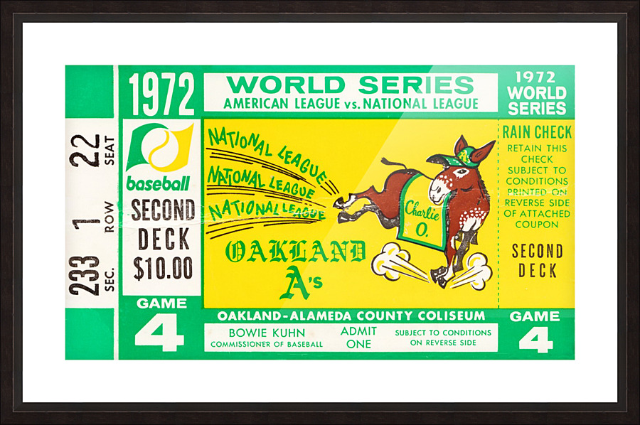 1972 world series oakland athletics Picture Frame print