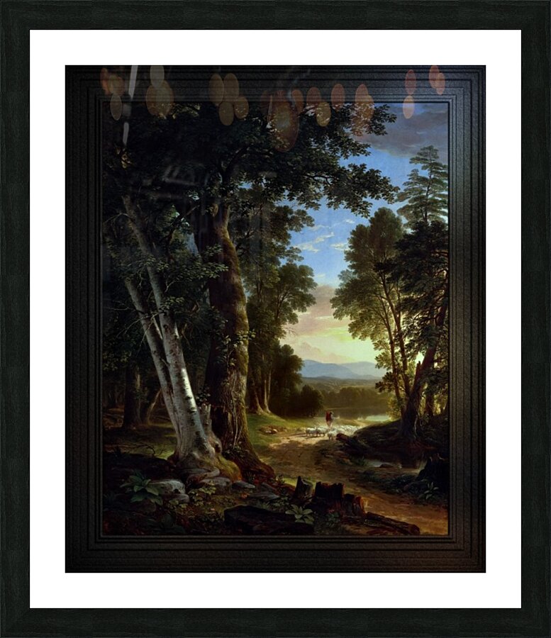 The Beeches by Brown Durand Classical Landscape Reproduction Picture Frame print