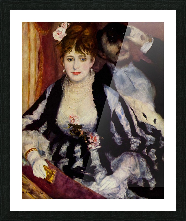 Pierre Auguste Renoir: La Loge HD 300ppi  Framed Print Print
