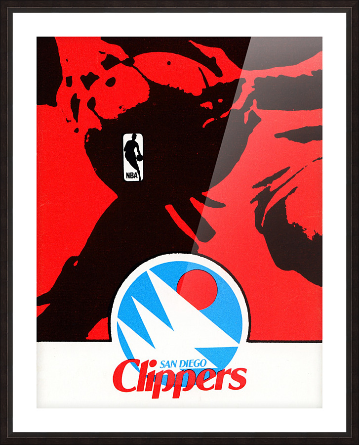 1978 san diego clippers nba poster Picture Frame print