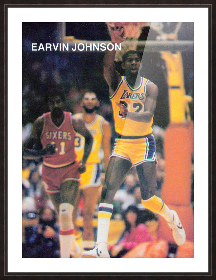 1983 Magic Johnson Poster Picture Frame print