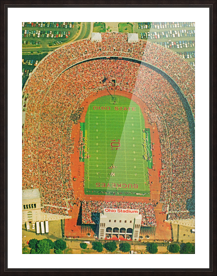 1986 Ohio Stadium Poster Columbus Picture Frame print