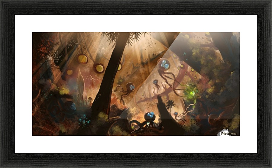First Contact Picture Frame print