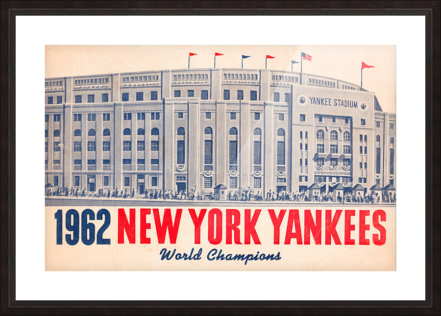 1962 new york yankees world champions Picture Frame print