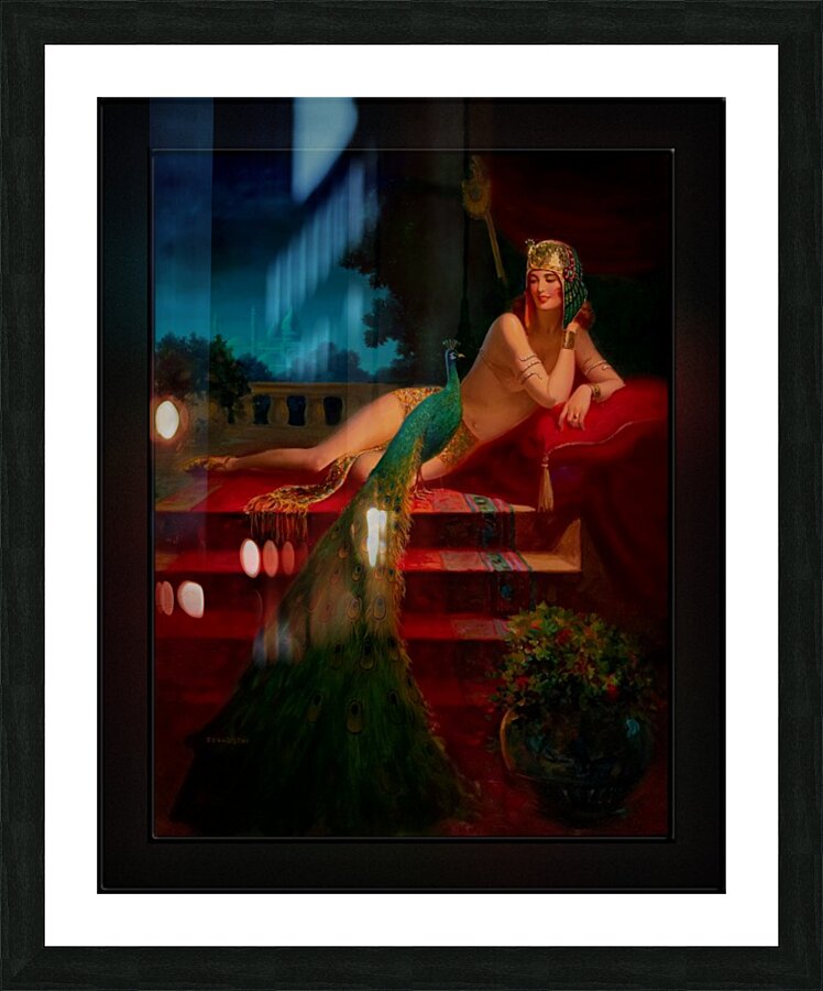 Cleopatra by Edward Mason Eggleston Vintage Art Deco Reproduction Picture Frame print