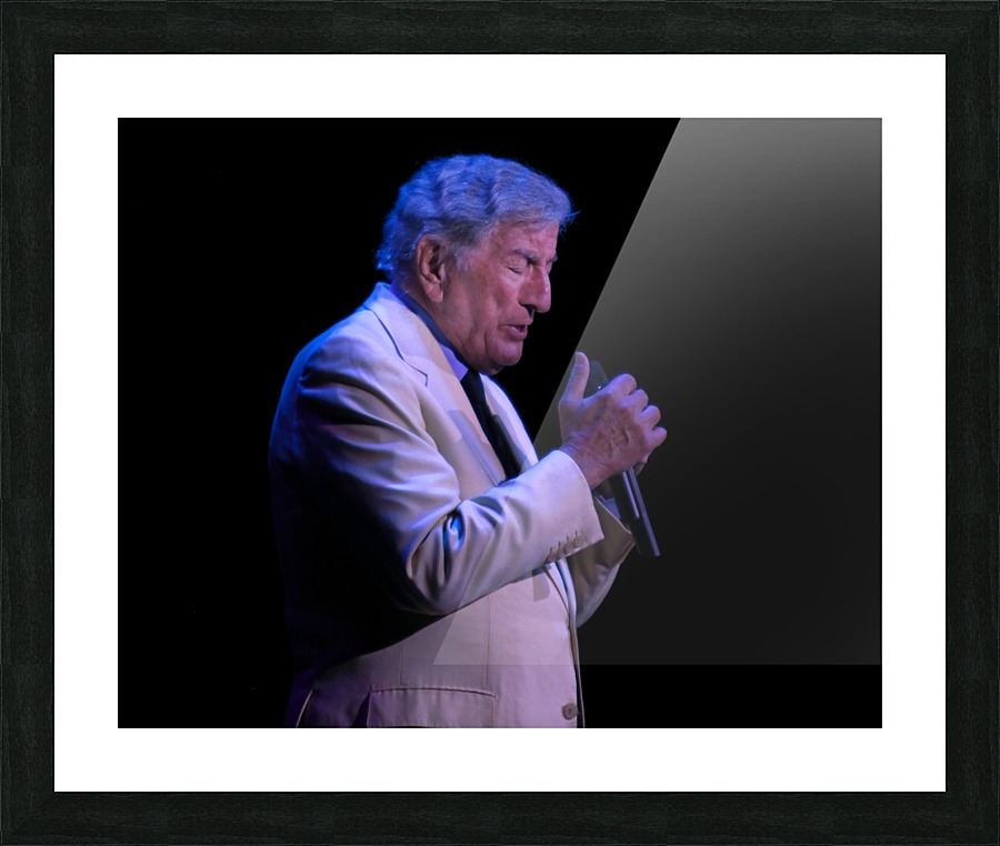 Tony Bennet Mic Picture Frame print