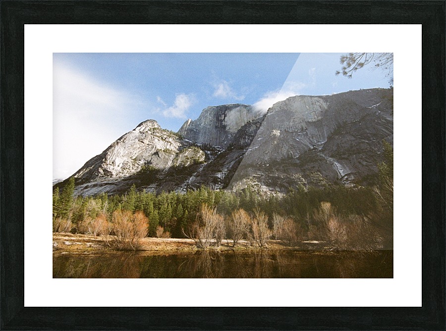 Half Dome from Mirror Lake on film Picture Frame print