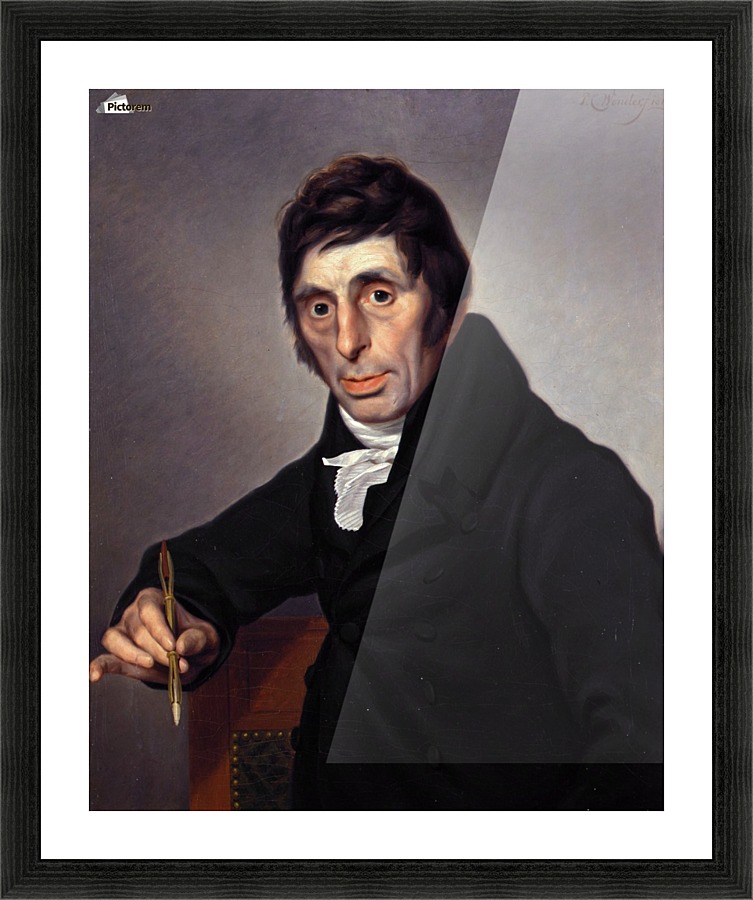 Portrait of painter Picture Frame print