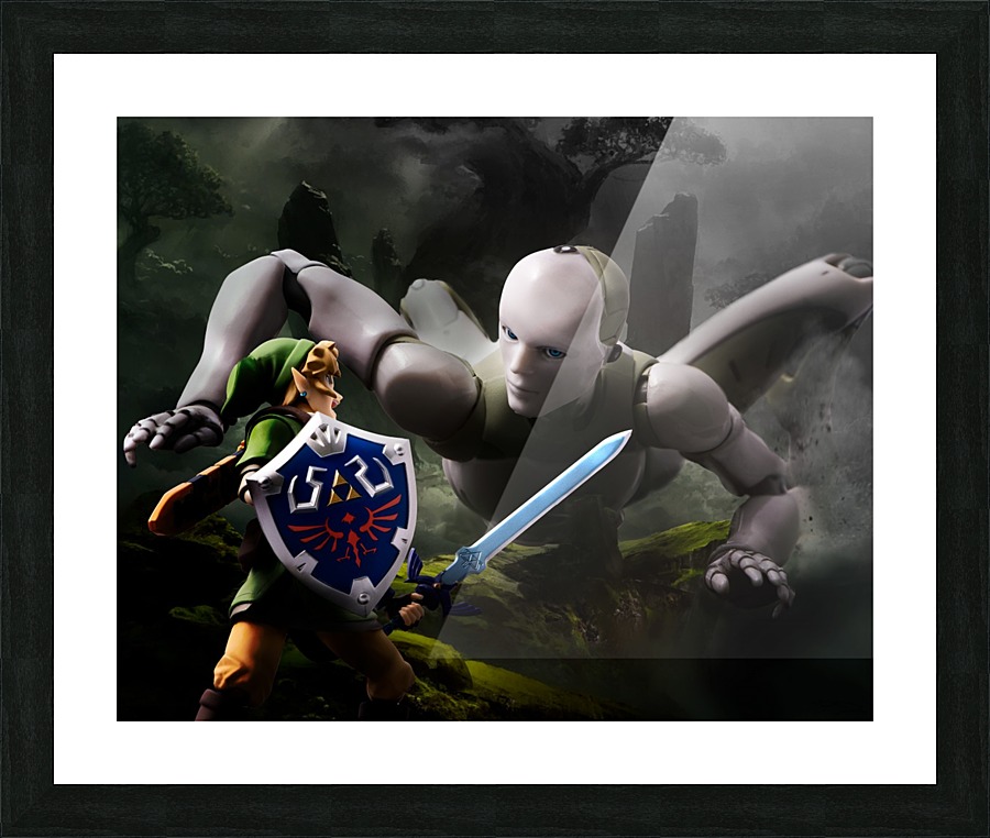 Link vs synthetic human Picture Frame print