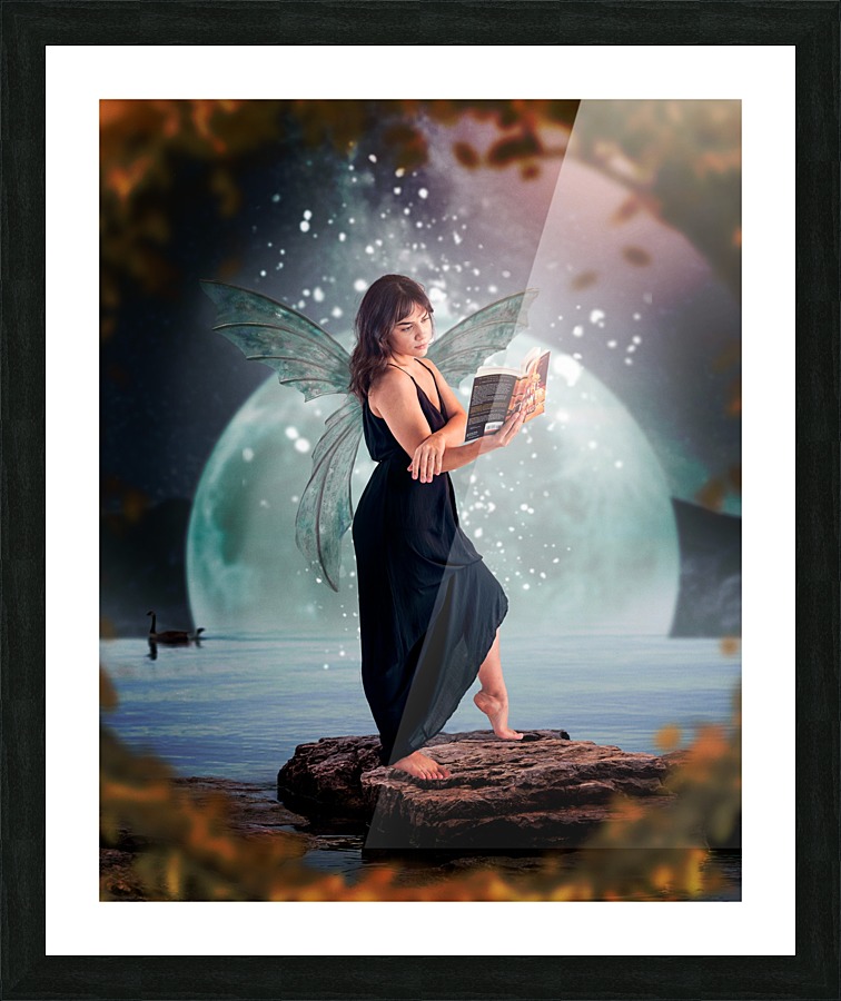 Fairy portrait Picture Frame print