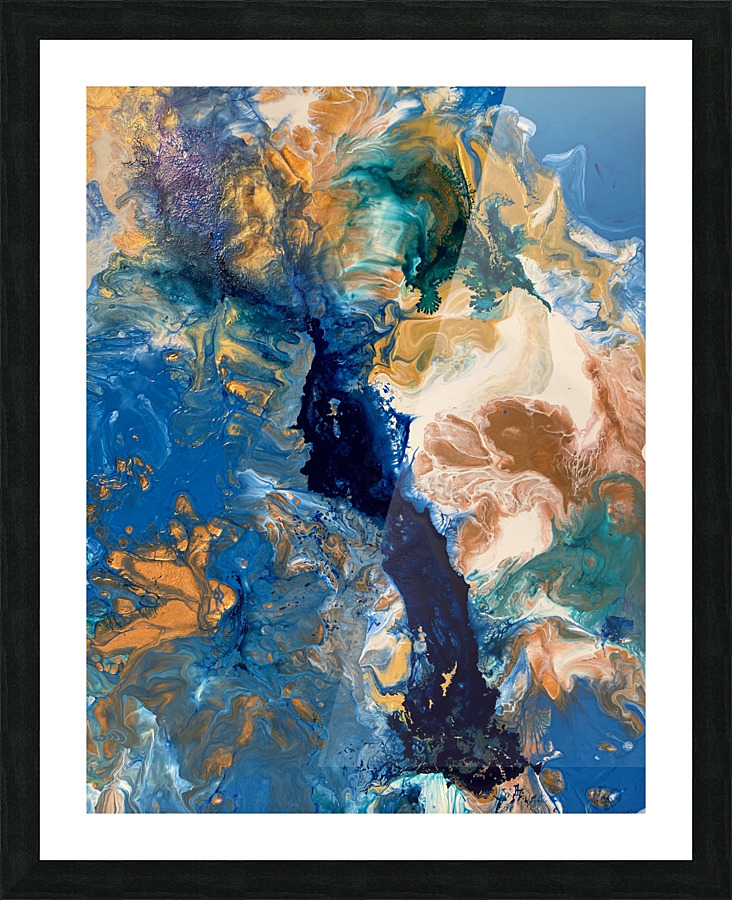 Blue lagoon Picture Frame print