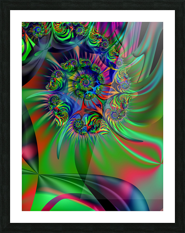 Fractal Tucan Picture Frame print