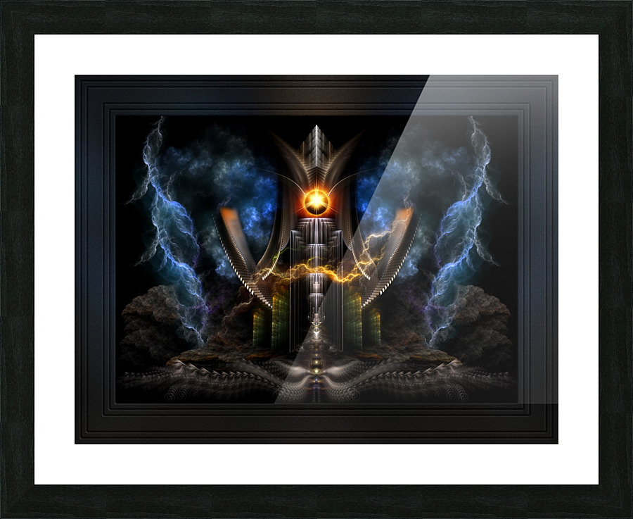 Obelisk Tower Of Tiberius Fractal Art Picture Frame print