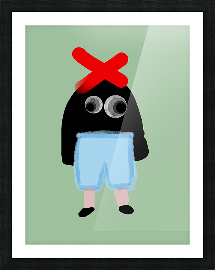 Cute Monster Picture Frame print