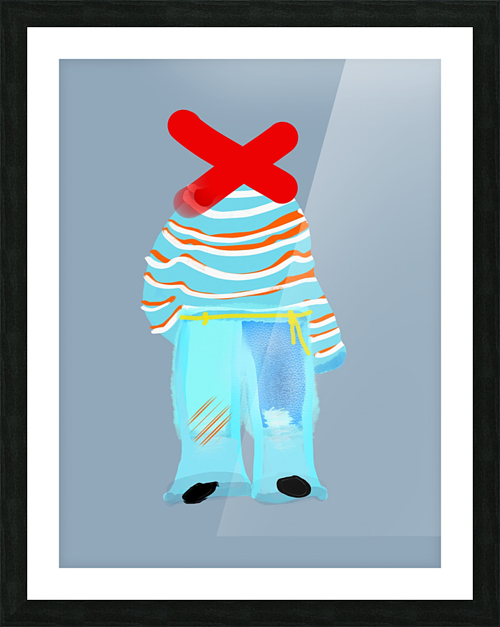 Striped Sweater Picture Frame print