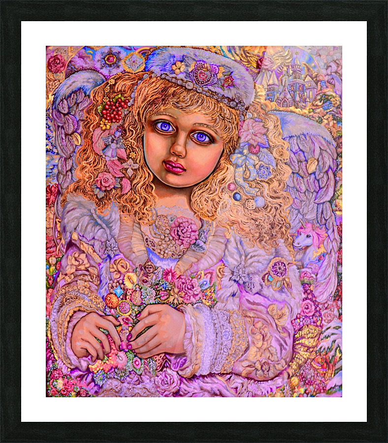 Yumi SugaiChristmas light angel. Picture Frame print